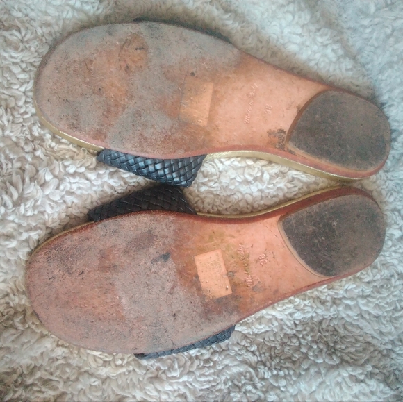 Floran's Italian made leather Sandals size 38 7.5 - Picture 5 of 6